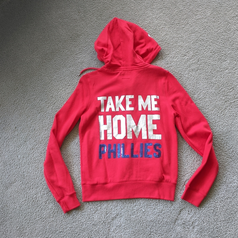 VS Pink Phillies Baseball Hoodie (L)